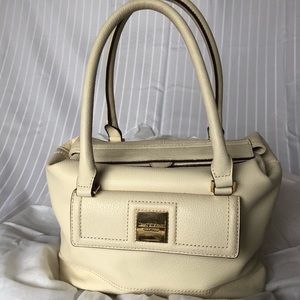 ISAAC MIZRAHI Pebble Leather Satchel, Andrea